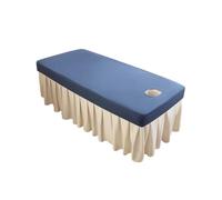 Odot Fundas Elásticas para Camillas de Masaje, Sábana Suave con Agujero, Funda Camilla Envoltura Completa, Cubierta de Belleza Lavable para Camilla de SPA, Salón de Belleza (Azul,70x190cm)