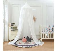 Odot Mosquitera para Camas Portátil Mosquito Net Grande Universal Mosquitero Cuna de Bebe, Monocromo Dosel Mosquitera para Niños, Carpa de Juegos para Dormitorio (65cm,Blanco)