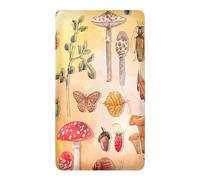 Odot Sábana Bajera Minicuna Sabanas Niños y Niñas Transpirable Funda Capazo Carrito Bebe Universal, para Cama Ovalada, Reloj de Arena y Colchón Rectangula (amarillo claro,85x51x10cm)