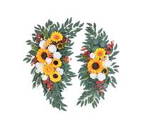 OEBUAFI 2PCS Flores de de Boda de Seda Artificial 80x50cm 55x35cm, Juego de Ramo Falso con Decoración Colgante para Ceremonia de Boda Recepción Letrero de Bienvenida (310.00)