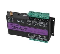 OEBUAFI Abridor de Puerta GSM de 8 Canales, Controlador de Acceso Remoto | Carcasa de Aluminio, Control Industrial, Interruptor de relé, Detección de Temperatura de -40 a 125 °C, Tarjeta SIM,