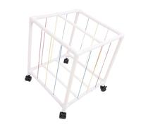 OEBUAFI Almacenamiento de Zoológico de Animales de Peluche, Estante Organizador de Felpa para Salas de Juegos y Guarderías, 19,69x19,69x19,69 Pulgadas para Espacio de Esquina (Cuerda completa estilo