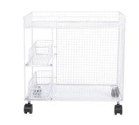OEBUAFI Carrito de Almacenamiento para Cocina Organizador Movil (White)