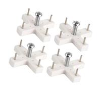 OEBUAFI Clavos de Pared sin Rastro 4PCS, Tornillos sin Agujero, Ganchos para Cuadros sin Taladrar para Pared de Cemento con Plástico de Alta Tenacidad y Metal, para Colgar Ropa, Toallas