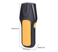 OEBUAFI Detector de Montantes de Pared y Metales con Escáner de Cables CA, | Detector de Mano, Material Plástico Duradero, Alarma Audible y Visual, para Detección de Madera y Metal en Paredes,
