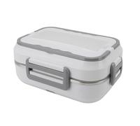 OEBUAFI Fiambrera Eléctrica de 40 W Fiambrera con Calefacción de 1,5 L Calentador de Alimentos Portátil con Diseño a Prueba de Fugas de Acero Inoxidable 304 para Viajes en Camiones, (Enchufe de la
