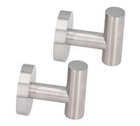 OEBUAFI Ganchos Redondos para Toallas de Baño, Soportes para Batas de Diseño Elegante para Baño, Cocina, Acero Inoxidable 304, 2 uds.
