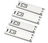 OEBUAFI Guías de Cajón de Extensión Total, Rieles Laterales para Cajones con Rodamientos de Bolas 225 Mm 44 Lb for Armarios de Cocina y Armarios Roperos