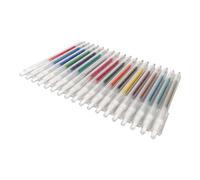 OEBUAFI Juego de Bolígrafos de Gel Retráctiles con Purpurina, Punta de 1,0 Mm, Bolígrafos de Tinta de Gel con Purpurina sin Manchas y Clip Transparente para Diario, Dibujo, Libros para (18 colores)