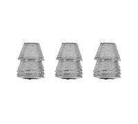 OEBUAFI Juego de Cuñas de Acero con Redondo de 20 Piezas, Juego de Cuñas con Borde Liso sin Rebabas para Martillo, Trineo, Garra, Refuerzo de Hacha (Diámetro 10 mm / 0,39 pulg.)