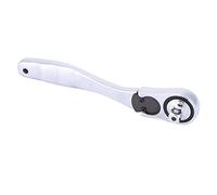 OEBUAFI Llave de Trinquete Multifuncional con Ergonómico | Acabado cromado duradero, Agarre cómodo, Incluye 3 adaptadores de enchufe, Ideal para bricolaje, garaje y reparaciones del
