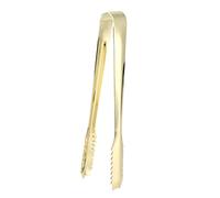 OEBUAFI Pinza para Hielo de Acero Inoxidable 304, Seguridad Alimentaria, Utensilio de Cocina para Azúcar, Hielo, Pasteles, Ensalada, Barbacoa, Ideal para Bares, Panaderías (Chapado en oro)