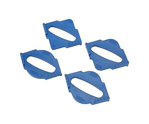 OEBUAFI Plantilla de Plantilla para Fresadora de Radio, R5 R10 R15 R20 | 4 plantillas, material ABS duradero, 8 ángulos, fácil de usar, longitud lateral constante