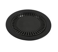 OEBUAFI Rejilla de Parrilla BBQ Antiadherente, Bandeja para Asar de 12,6 | Hierro Resistente, Anillo Exterior Reductor de Humo, Compatible con Estufas Eléctricas, de Gas y de Propano