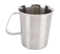 OEBUAFI Taza Medidora con Marcas Claras Duradera para Profesionales del café Acero Inoxidable de Primera Calidad de 500 Ml (500ML)