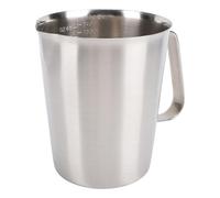 OEBUAFI Taza Medidora con Marcas Claras Duradera para Profesionales del café Acero Inoxidable de Primera Calidad de 500 Ml (1500ml)