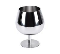 OEBUAFI Vaso de Postre de Acero Inoxidable, Copa Alta Redonda de Acero | Taza de postre de acero inoxidable, tazón redondo de acero inoxidable con base alta para helado, taza de Metal de 300ml