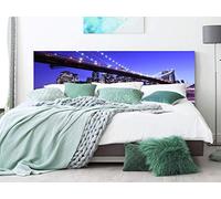 Oedim Cabecero Cama PVC Puente de Brooklyn 135x60cm | Disponible en Varias Medidas | Cabecero Ligero, Elegante, Resistente y Económico