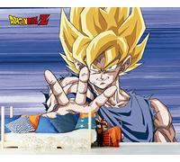 Oedim Fotomural Vinilo Adhesivo Dragon Ball Z Goku Super Saiyan, Producto Oficial, Vinilo Adhesivo Decorativo para Habitaciones, decoración para Paredes, DBZ