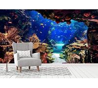 Oedim Fotomural Vinilo para Pared Fondo Marino | Vinilo Premium | Fotomural Vinilo Decorativo | 200 x 150 cm | Decoración comedores, Salones, Habitaciones
