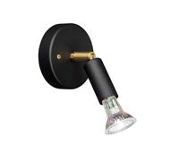 Örsjö Belysning Lámpara de pared/Lámpara de techo Star 1 Negro. con carcasa de acoplamiento