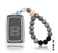 OFF WE GO Funda Llave Coche Carcasa Mando para Renault Dacia Duster Captur Kadjar Espace Megane Kangoo Arkana Arcan Koleos Espace Talisman Sandero Casos Cubierta Llave Funda Tarjeta Llave, Grigio