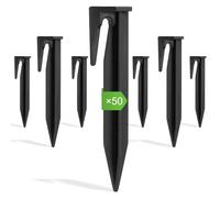 OFFCUP Cortacésped Clavos, 50pcs Piquetas Cortacesped, Robot Cortacésped Cable Clavijas de Fijación, Compatible con Gardena, Husqvarna, Worx, Bosch, AL-KO, Robomow, McCulloch Stiga, Wolf Garten