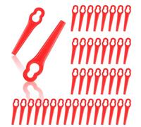 OFFCUP Cuchillas de Plástico de Repuesto, 110pcs Repuesto Cuchillas de Plástico, Cuchillas de Plástico, Adecuadas Einhell GC-CT 18/24 Li, Bosch ART23 LI Accutrim, Easytrim Accu Accesorios de Jardín