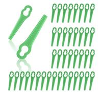 OFFCUP Cuchillas de Plástico de Repuesto, 70pcs Repuesto Cuchillas de Plástico, Adecuadas Einhell GC-CT 18/24 Li, Bosch ART23 LI Accutrim, Easytrim Accu Accesorios de Jardín(Verde Oscuro)