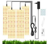 OFFCUP Grow Light, 4pcs Regulable Lampara de Cultivo LED con 540 LED, Lámpara para Plantas con Temporizador 3/6/12H 3 Modos de Luz 3000K/20W para Plantas de Invernadero Hidropónicos de Interior