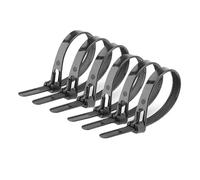 Offgridtec Bridas Para Cables Reutilizables Con Autobloqueo, 7,6 mm X 200 mm, Resistentes Al Calor Y Al Frío, Organizador De Cables Multiusos Duradero, Paquete De 100, Negro