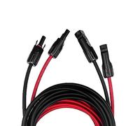 Offgridtec Cable de conexión PV macho a conector PV 6 mm², 8 m, rojo/negro