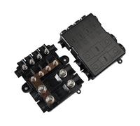Offgridtec Portafusibles para 2 fusibles Mega + 4 Midi, incluye busbar, carcasa de poliamida con cubierta, resistente fusible de distribución de corriente para circuitos altos y medianos