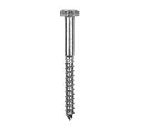 Offgridtec Tornillos hexagonales de acero inoxidable para madera M8 DIN571, sujetadores resistentes a la corrosión para construcción, electrónica, automoción e instalaciones modulares (10 unidades