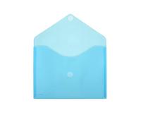 Office Box 90126 - Sobre plastico A4+ com cierre de velcro, color translucido azul (pack 10 unidades)