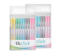 office box Boligrafos TK - Bolígrafos de tinta Semigel con Punta Metálica y Cuerpo triangular en Soft Touch que escribe más de 1 km by (Tk Click - Pack 20 Surtidos)