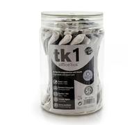 office box Boligrafos TK - Bolígrafos de tinta Semigel con Punta Metálica y Cuerpo triangular en Soft Touch que escribe más de 1 km by (Tk1 - Pack 50 Negro)