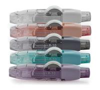 office box Corrector en Cinta Premium R10 Recargable - 10 m x 4,2 mm - Retráctil, Escritura Inmediata, Invisible en Fotocopias - Value Pack 5 Correctores Colores Surtidos = 50 m de cinta. (Surtido 5)