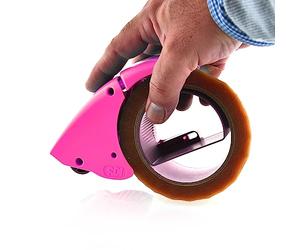 Office Box, Dispensador Manual de Cinta de Embalaje (válido para todo tipo de cintas) -Ref. 0522 - Ergonómico y ligero con sistema que reduce un 50% el esfuerzo, sólido y efectivo (Fucsia)