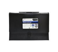 Office box Maletín clasificador con 24 separadores y asa negro