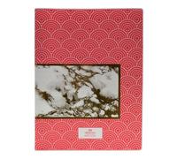 Office Box North Glace - Carpeta de Fundas A4 con Tapas Flexible. Incluye 40 Fundas. Coral