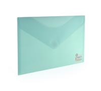 Office Box Pack 10 Carpeta Sobre con Cierre de Velcro Tamaño A4+ REF 901 Blue blush