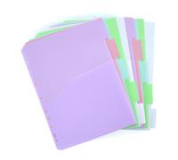 Office Box Pack 10 Separadores XTRA A4 BLUSH Colores Pastel con Bolsillo y Etiquetas Adhesivas