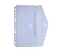 Office Box, Pack 10 Ud. Carpeta Sobre con Cierre de V-lock Tamaño Recibo y Multitaladro - Para Archivar en Anillas Fuelle de 1 Cm. (100 Hojas) con acabado Soft Touch, 100% Reciclable.