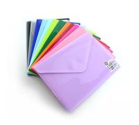 Office Box Pack 12 Carpeta Sobre con Cierre de V-lock, Tamaño A5 - Fabricados en Polipropileno 100% Reciclable Pack con 1 unidad en cada color By Colorline
