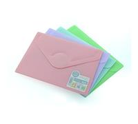 Office Box, Pack de 10 Carpeta Sobre Cierre con de V-lock - Tamaño A6 / Pasaporte - Colores Blush pastel con acabado Soft Touch, Fabricado en Polipropileno 100% ECO. (Surtido Blush)