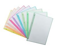 Office Box - Papel de Recambio Tamaño A4 para CARPETA&BLOCK - Perforado de 4 anillas, apto todas las carpetas - 100 Hojas Cuadriculadas de 90 grs. en 10 Colores (Blush Pastel x 2)