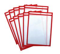 Office Box, Set 10 o 20 Fundas Borrables para Fichas- Tamaño A4/ Folio Ideales Para Hacer Fichas Reutilizables uso con Marcador de Pizarra Blanca - Reciclables Ideales para usar en el colegio para pra