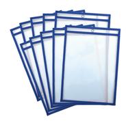 Office Box, Set 10 o 20 Fundas Borrables para Fichas- Tamaño A4/ Folio Ideales Para Hacer Fichas Reutilizables uso con Marcador de Pizarra Blanca - Reciclables Ideales para usar en el colegio para pra