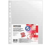 OFFICE PRODUCTS 21141219-90 - Fundas transparentes (polipropileno, A4, granuladas, 40 mm, 200 unidades), transparente